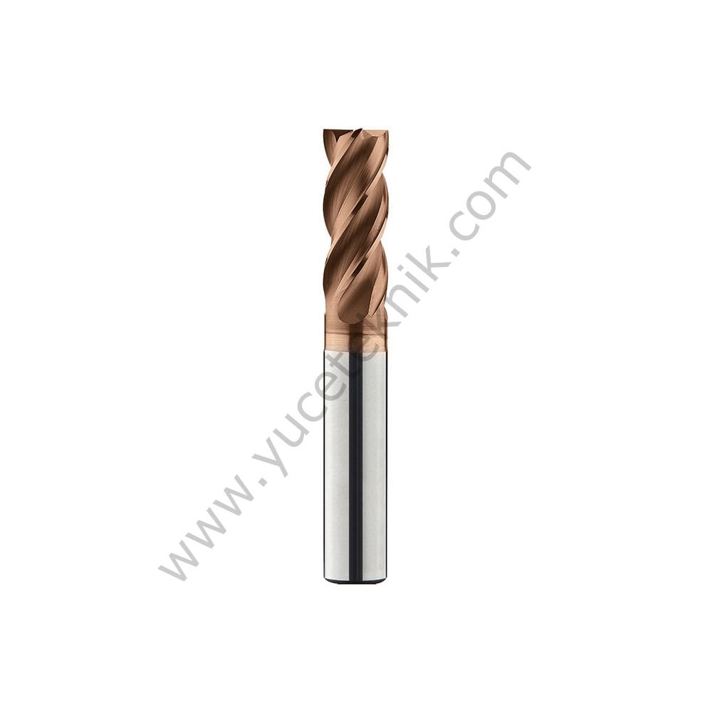 4 Ağızlı Karbür Parmak Freze Düz (55 HRC)