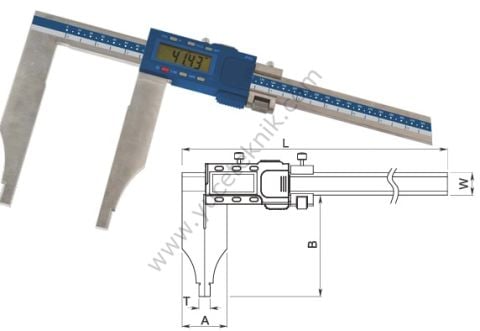 Tek Çene Dijital Kumpas IP65
