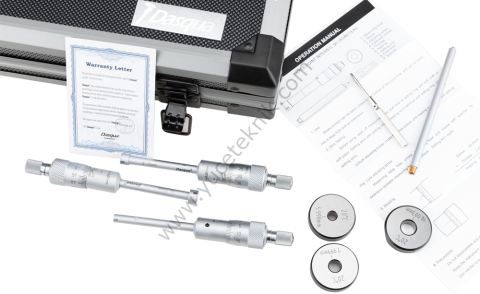 Mekanik 3 Ayaklı İç Çap Mikrometre Seti
