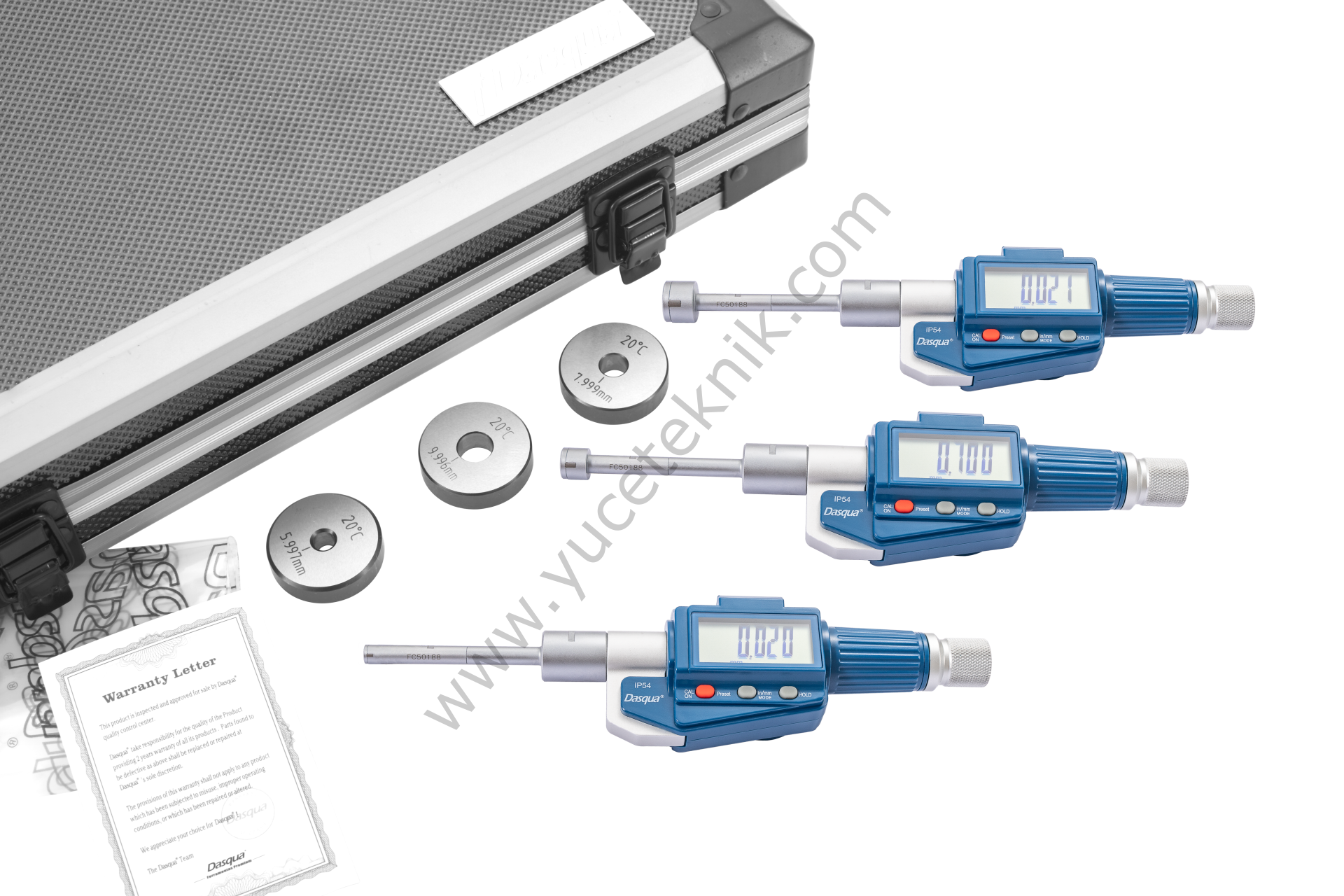 Dijital 3 Ayaklı İç Çap Mikrometre Seti IP54