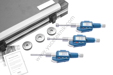 Dijital 3 Ayaklı İç Çap Mikrometre Seti IP54