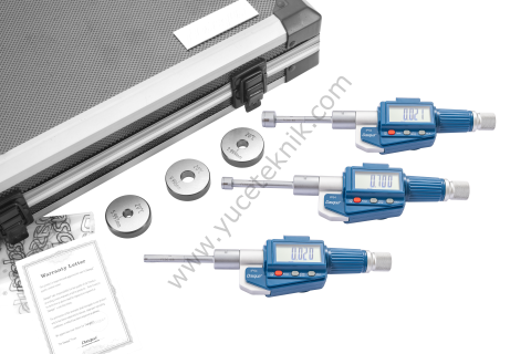 Dijital 3 Ayaklı İç Çap Mikrometre Seti IP54