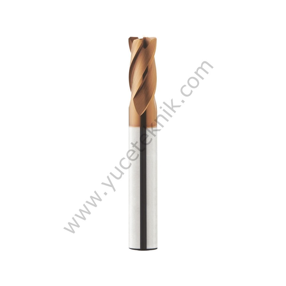 4 Ağızlı Köşe Radyüs R1 Karbür Parmak Freze